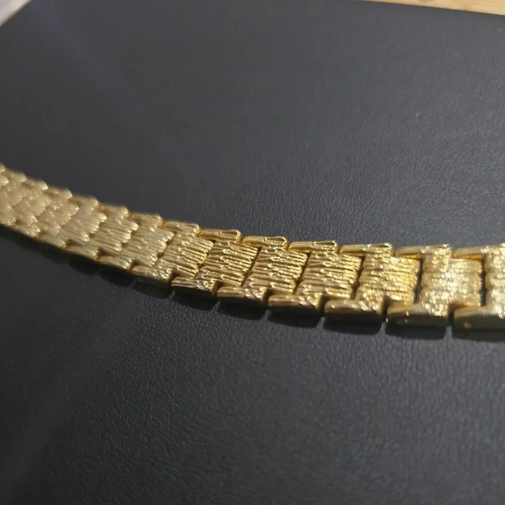 Vintage gold tone unisex bracelet, jewelry,